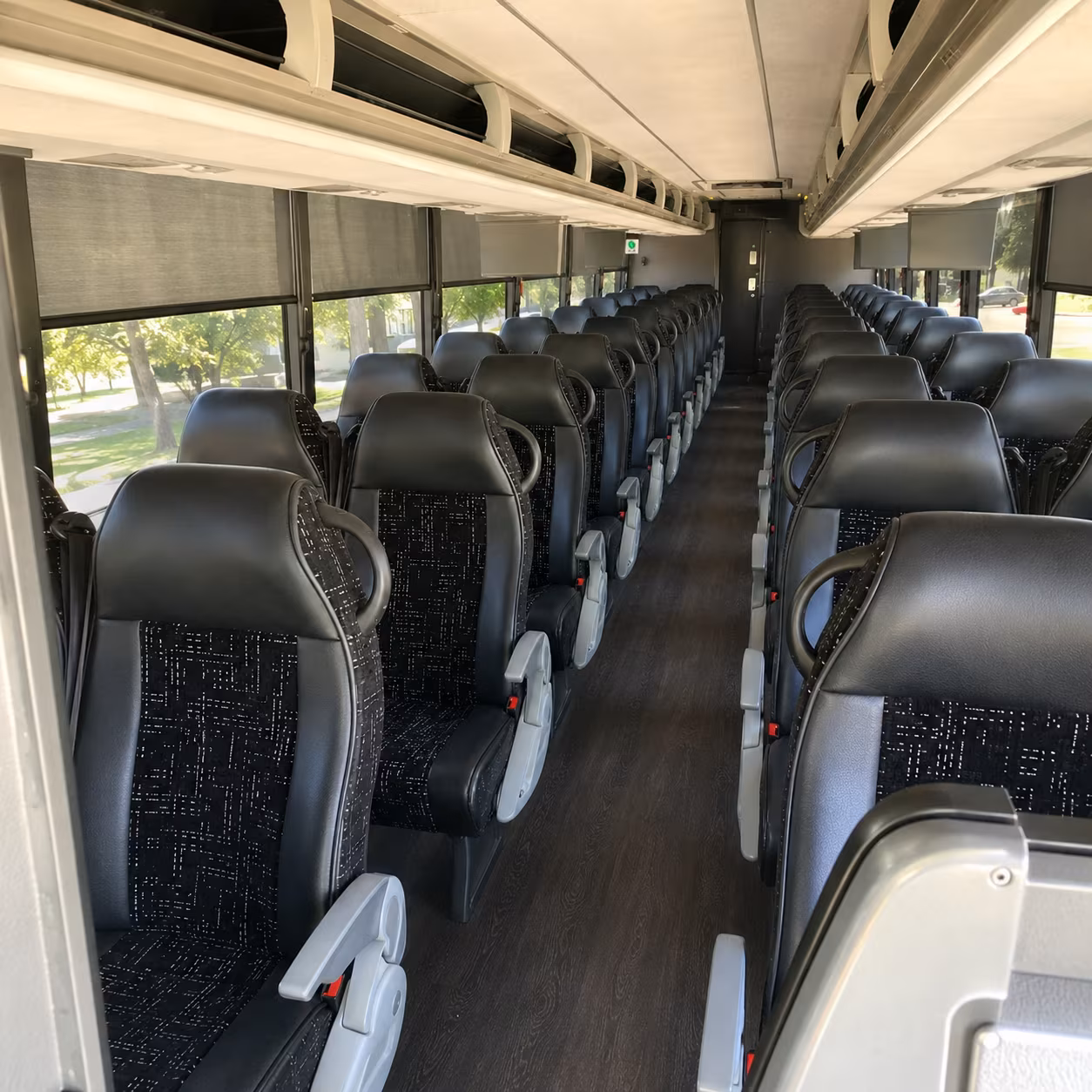 corona charter bus interior