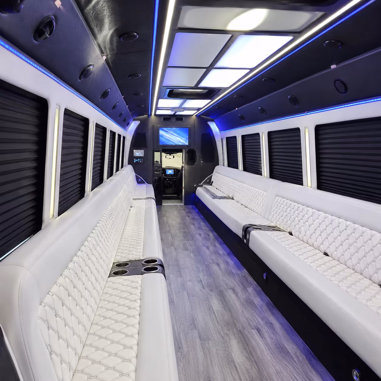 corona corporate retreat shuttle bus rentals